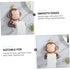 WOONEKY Wall Mounted Monkey Tissue Rack Cartoon Design Toilet Paper Holder Decorative Bathroom Roll Paper Stand Space