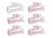 Generic Large Hair Claw Clips Set of 6 or 1, Bachelorette Party Gift, Pink and White Marble Design, 4 x 1.75 x 2 inch