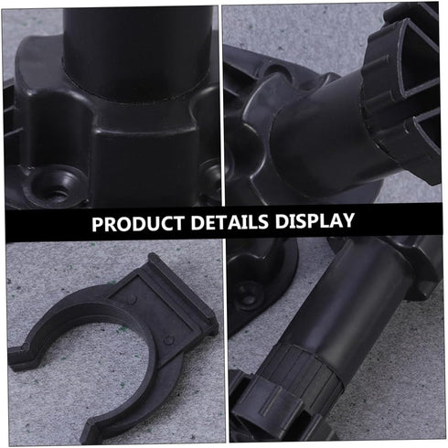4pcs Adjustable Furniture Support Legs Black Plastic Sofa Cabinet Feet Height Extendable Sofa Legs for Table Tv Stand