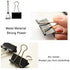 Small Binder Clips 1 Inch (36 Pack), Mini Paper Clips Clamps for Office and Home Supplies, Black by Aellabus
