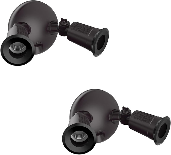 Two Head Par Light Holder with Dusk to Dawn Photocell UL Listed