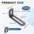10 2.6"x1.2"x0.7", 90 uxcell Pcs Adjustable Right Angle Brackets, Slotted L-Shape Corner Bracket Degree Steel l Bracket