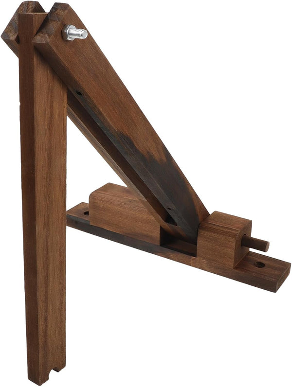 SEWACC Wall Mounted Hanging Lamp Bracket, Foldable Wood Sconce Lamp Holder for