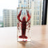 FlyingBean 110 44 27mm (4.3 1.7 1.1 inch), (FBBH-01) Real Shrimp Specimens in Resin Paperweight Crafts, Animal
