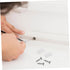 200pcs NUOBESTY Plastic Hinge Dowel Inserts Self-Tapping Screws for Cabinet Door Repair and Installation Plastic