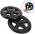 Ipetboom 2pcs Grocery Cart Replacement Wheels for Laundry Rolling Cart with Water Wave Pattern Lightweight Compact