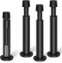 KOLAKO Black Door Stops, 4 Pack Hydraulic Shock Absorbent Door Stoppers for Wall, Matte Black