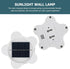 Solar Wall Lamp LED Solar Light Outdoor Plum Blossom Wall Sconce White Shell Night Light for Garden Patio Home Yard