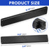 MIKEDE Neodymium Magnets, 5 Pack Black Super Strong Waterproof Heavy Duty Magnets with Adhesive Backing - 60x10x3 mm