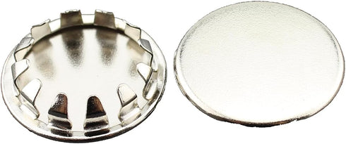 TAODAN 10PCS Metal Round Tube Plug Stainless Steel Hole Plug Nickel Plated