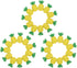 NUOBESTY 30Pcs Mini Pineapple Erasers, Cute Pencil Erasers in Pineapple Shape for Kids Party Bag Favors, Classroom