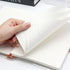 A5 90 6-Ring Clear Refillable Notebook Binder with Sheets Lined Paper Rose Gold Soft Transparent PVC Binder Cover
