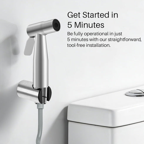 Neween Handheld Toilet Bidet Sprayer for Toilet-Adjustable Water Pressure Control with Retractable Hose for Feminine
