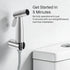 Neween Handheld Toilet Bidet Sprayer for Toilet-Adjustable Water Pressure Control with Retractable Hose for Feminine