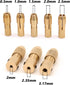 Mesee 3 Sets 0.5-3mm Brass Drill Chuck, Small Electric Drill Bit Collet Set with Allen Wrench