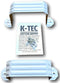K-TEC Downspout Strap - Low Gloss White for 3x4 Inch Aluminum Rain Gutter, Set of 2 with Color Matched Screws