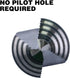 1/2", 3/4" & 7/8" Quick Change Step Drill Bit Set, M2 High Speed Steel for Hole Drilling in Stainless Steel, Wood