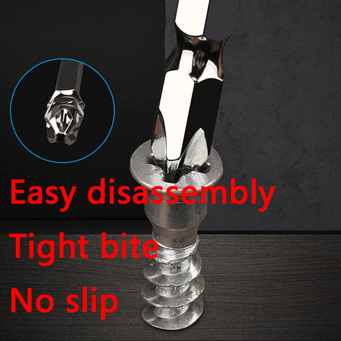PH2/SL6 Magnetic Double Ended Screwdriver Bits, 10Pcs S2 Power Tool, 1/4 Inch Hex Shank, 4 Inches Length