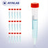 AyinLab 15ml Microcentrifuge Tubes, 200pcs Sterile Polypropylene Test Tubes with Leak-Proof Snap Caps