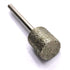 20Pcs Diamond Grinding Bits, 10mm Cylinder Head, 3mm Shank, 45mm Long Diamond Coated Burr Mounted Point