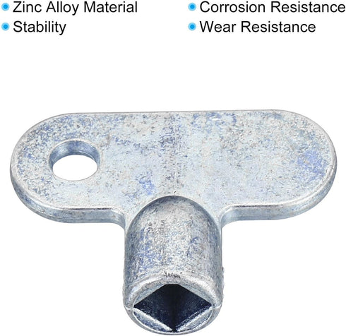 PATIKIL Radiator Valve Keys Set, 9 Pack Zinc Alloy Square Socket Vent Air Valve Key Wrench Tool