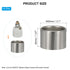 4pcs E26 E27 1-1/2 Inches 40mm 1.57" PATIKIL Light Socket Shade Ring, Medium Base Metal Sockets Lock Ceramic/Porcelain