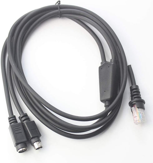 ezonpinzv PS/2 MS7120 MS9540 MS5145 MS1690 PS2 KBW Keyboard Wedge Barcode Scanner Cable Compatible with Metrologic