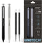 WRITECH Premium Gel Pens Fine Point 0.7mm Black Ink Pen 2ct with 2 Refills No Smear & Quick Dry Luxury Up-Gel
