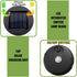 3.15" 2.83" Solar Lantern Light Replacement Top - Waterproof ABS Plastic Cover with Solar Panel (Fits Top, Bottom)