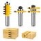 1/2-Inch Shank Tongue and Groove Router Bits Set & Reversible Finger Joint