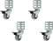 Shepherd Hardware 8126E Swivel Corner Caster, Gray