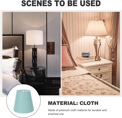 Bulb Bulbs 5X5X3 Inch Uonlytech Cloth Lamp Shade Clip On Cloth Lampshade Protector Lamp Cover Chandelier Candelabra