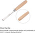 uxcell 10mm Wood Chisels Carving Knife, 45# Carbon Steel Flat Tip Graver, 165mm (6.5-Inch) Length, Chrome Plated