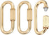 MECCANIXITY Chain Connectors, 4mm Thick Quick Link Screw Lock Oval Clips for