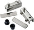Glass Door Pivot Hinge, Satin Black, Pair