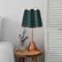 OSALADI Lamps Shades Medium Drum Lamp Shade Fabric Clip On Light Cover Replacement for Table and Floor Light Dark Green