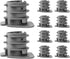 PXINS012-10 1/2 in. PEX Insulator Cap, Hard Plastic (10 Pack), Gray