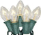 C7 Christmas Lights, 25Ft Outdoor Clear Christmas String Lights with 27 Clear