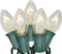 C7 Christmas Lights, 25Ft Outdoor Clear Christmas String Lights with 27 Clear