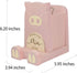 Wood Multipurpose Eyeglass Phone Pen & Pig Pencil Holder, Desk Box Organizer Accessories Decor, Home Office Desktop