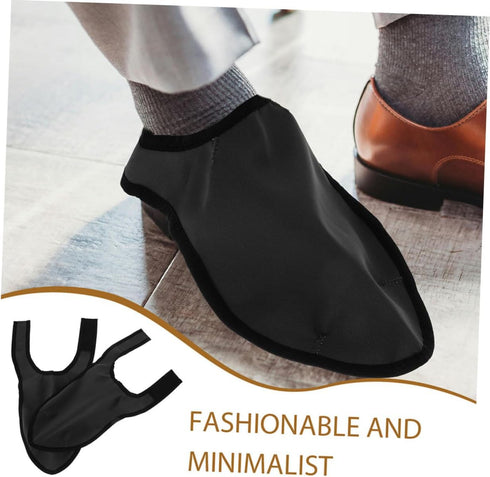 Generic 2 Pairs Reusable Non Slip Barber Shoe Covers for Hair Stylists Protective Haircut Shoe Protectors Ventilated