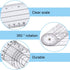Clear Plastic Goniometer Angle Measuring Tool, 7'' Folding Ruler for Woodworking and Office Use