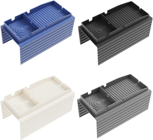 Shophubio Silicone Sofa Armrest Tray Couch Cup Holder Organizer Anti Slip Remote Caddy Bedside Snack Storage Wide