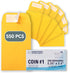 MOS #1 Coin Envelopes – 2-1/4" x 3-1/2" Gold Self-Seal Coin Envelopes #1 (550 Count) for Budgeting and Cash