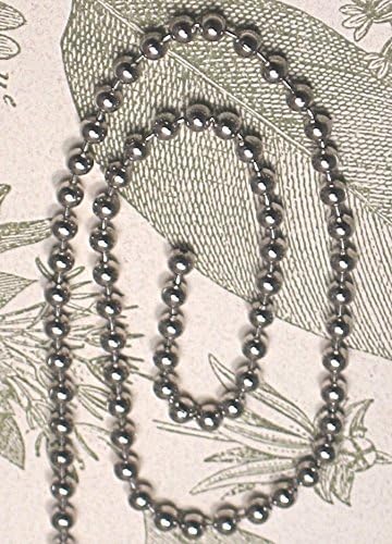 3 Feet of Silver-Tone Ball Extension Chain with End Connector for Extending