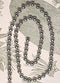 3 Feet of Silver-Tone Ball Extension Chain with End Connector for Extending
