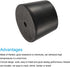 MECCANIXITY Black Rubber Tapered Plug 30mm to 37mm with Hole, Test Tubes Bungs Stopper for Lab Home, 5 Pieces