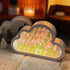 (20 LOGAZOO Flower) Tulip Lamp Night Light with Mirror, Assembled Artificial Flower Lamp Table Light Bedroom Decoration