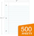 Kaisa 3 Pack Notebook Paper College Ruled, 3-Hole Punched Loose Leaf Paper 8x10.5, 150 Sheets/Pack (3 Pack-college)