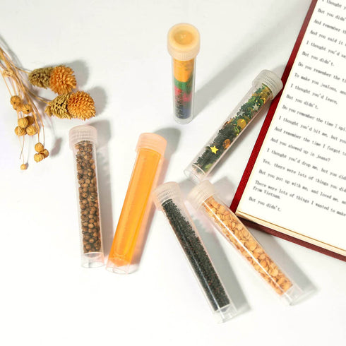50PCS 10ml Plastic Small Vials with Screw Caps, Cryotubes, PP Material, Free from DNase, RNase